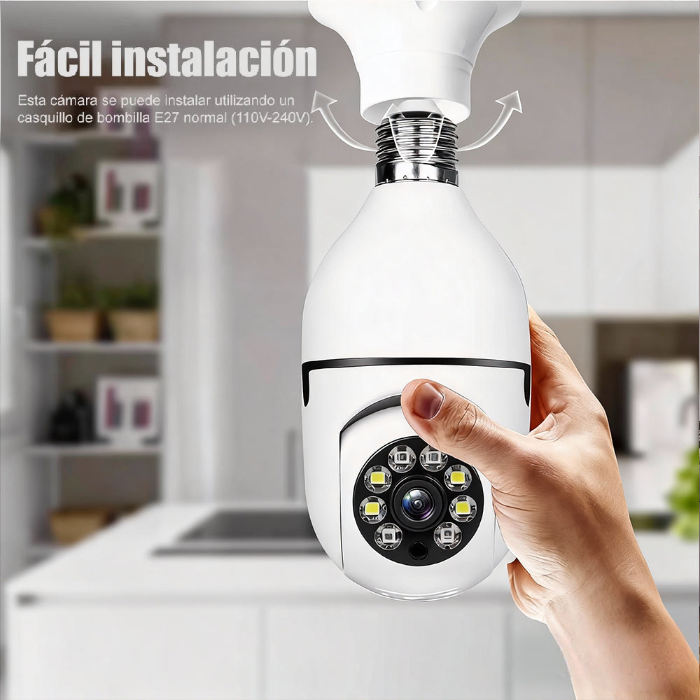 T-DAY Cámara WiFi Tipo Foco 2Mpx | MundoMax SV
