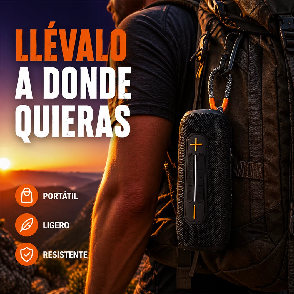KIMISO Bocina Portátil 28W Bluetooth 5.3 con Batería Recargable