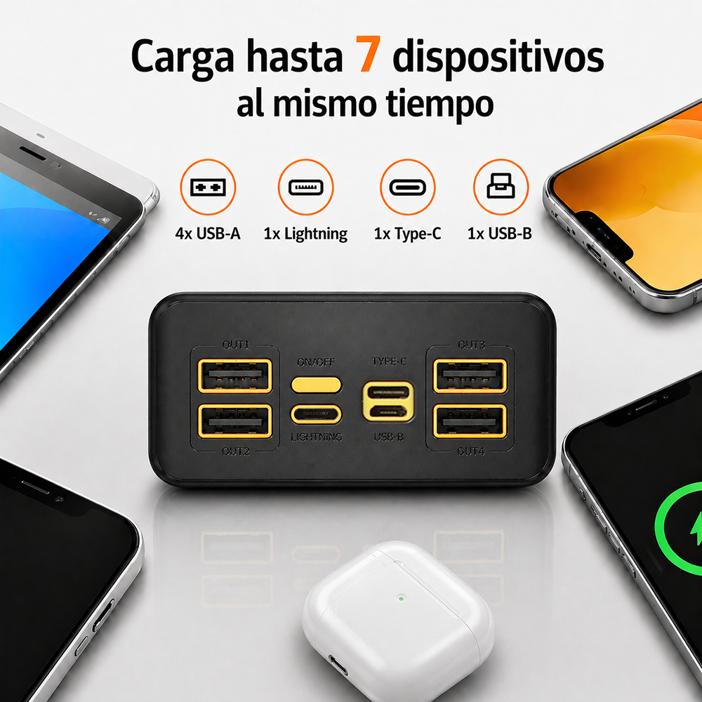MTMAX Power Bank Solar 20000mAh 22.5W | MundoMax SV