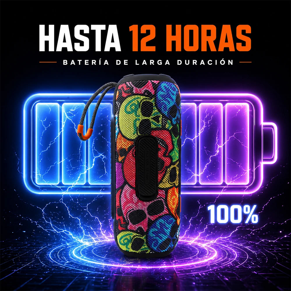 KIMISO Bocina Portátil 28W Bluetooth 5.3 con Batería Recargable