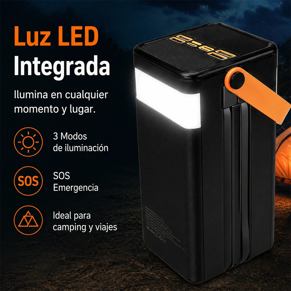 MTMAX Power Bank Solar 50000mAh 22.5W | MundoMax SV