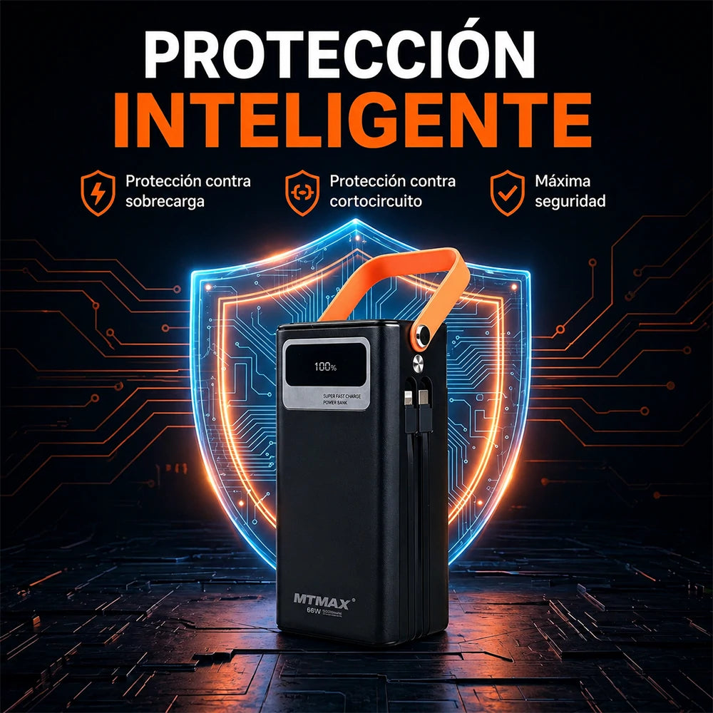 MTMAX Power Bank 50000mAh 66W | MundoMax SV