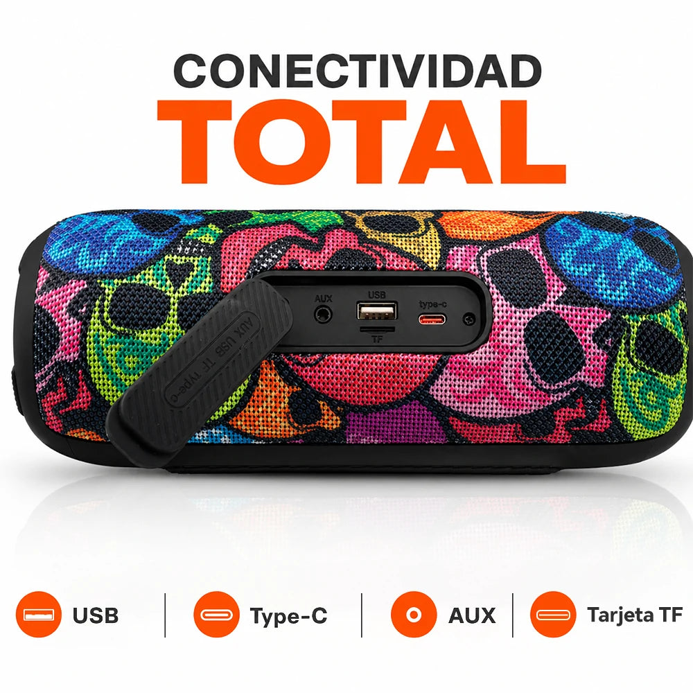 KIMISO Bocina Portátil 28W Bluetooth 5.3 con Batería Recargable