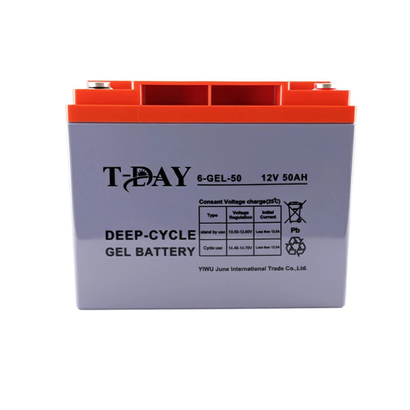 T-DAY Batería Solar Gel 12V 50Ah | MundoMax SV