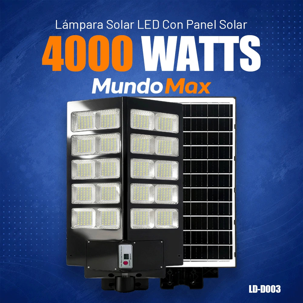 T-DAY Lámpara Solar 4000W Ángulo Amplio | MundoMax SV
