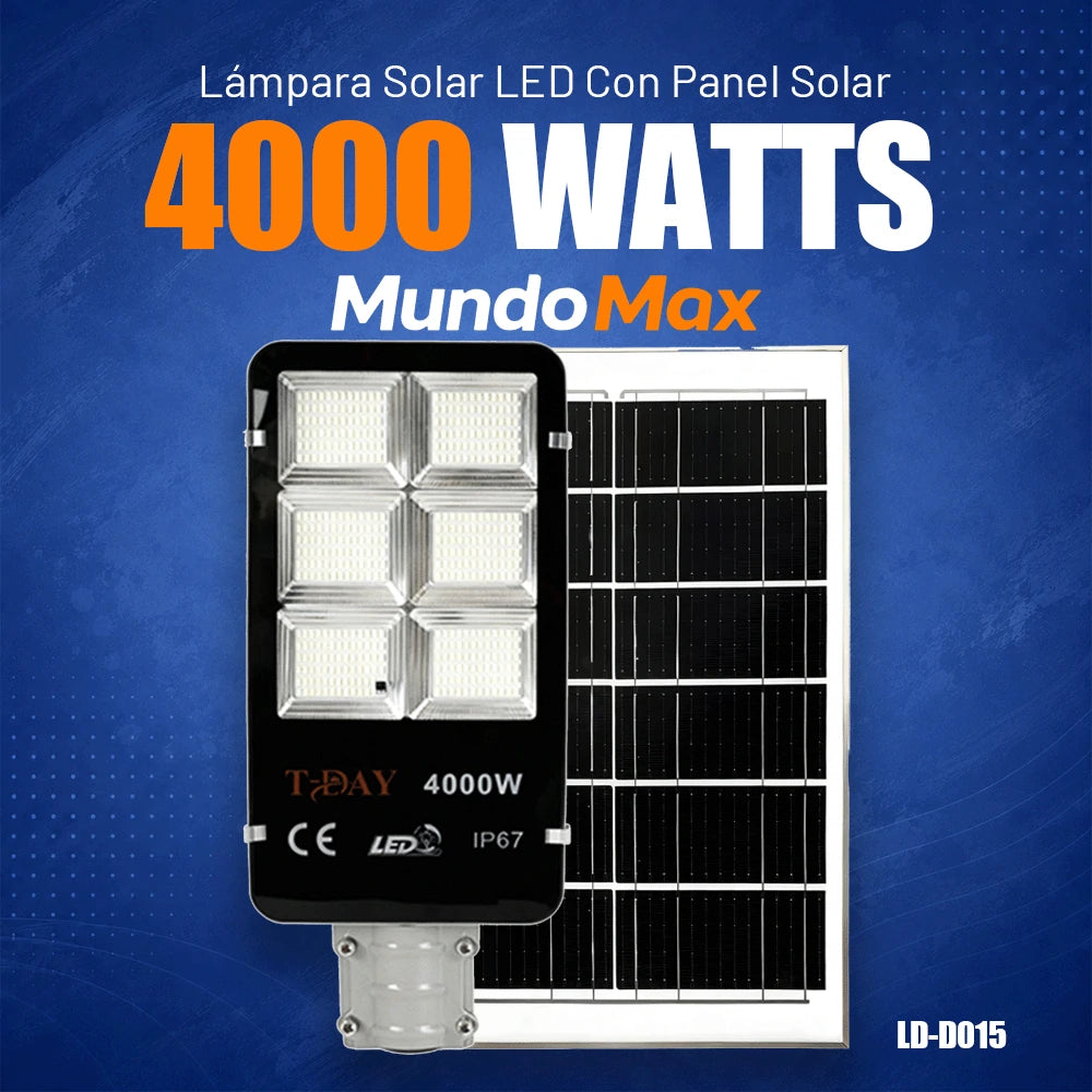 T-DAY Lámpara Solar 4000W T-DAY | MundoMax SV