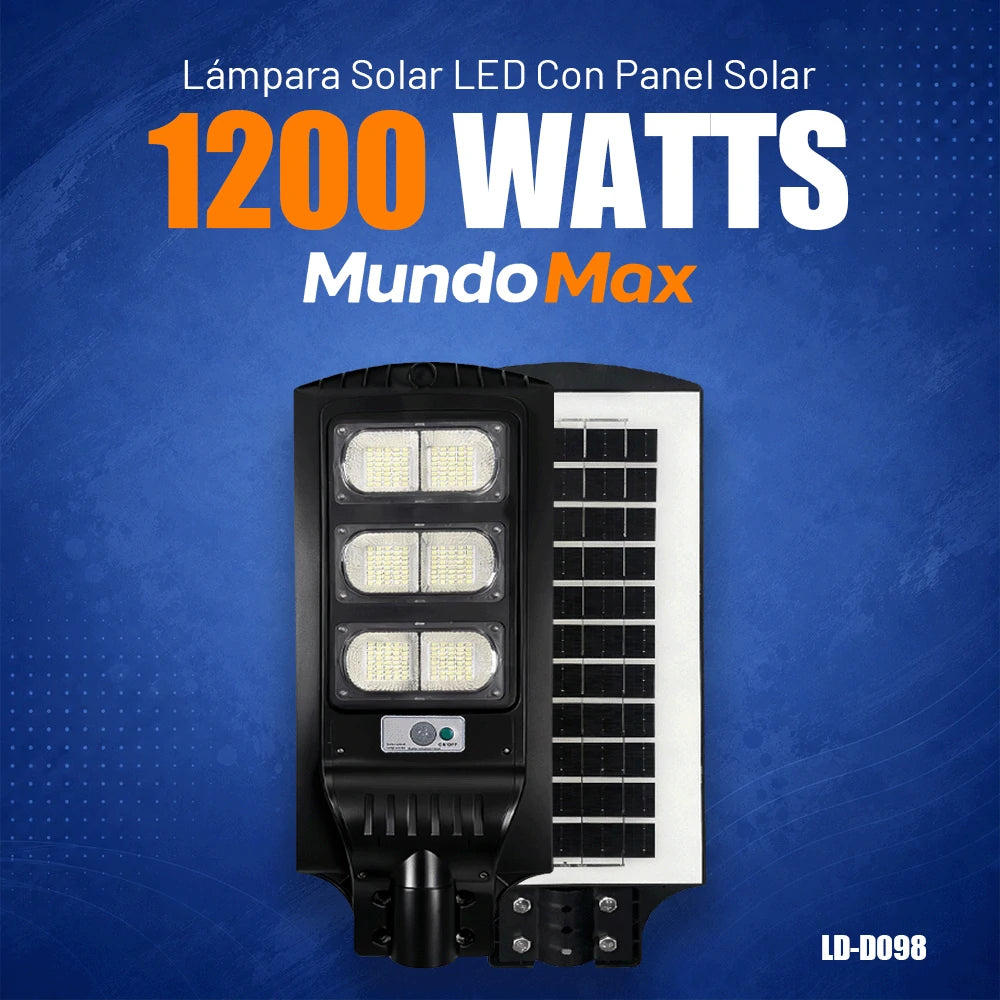 T-DAY Lámpara Solar 1200W para Patio | MundoMax SV