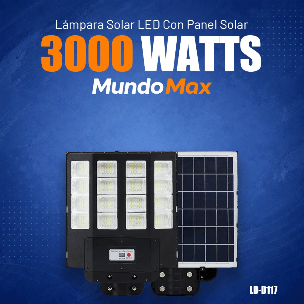 T-DAY Lámpara Solar T-DAY 3000W para Patio | MundoMax SV