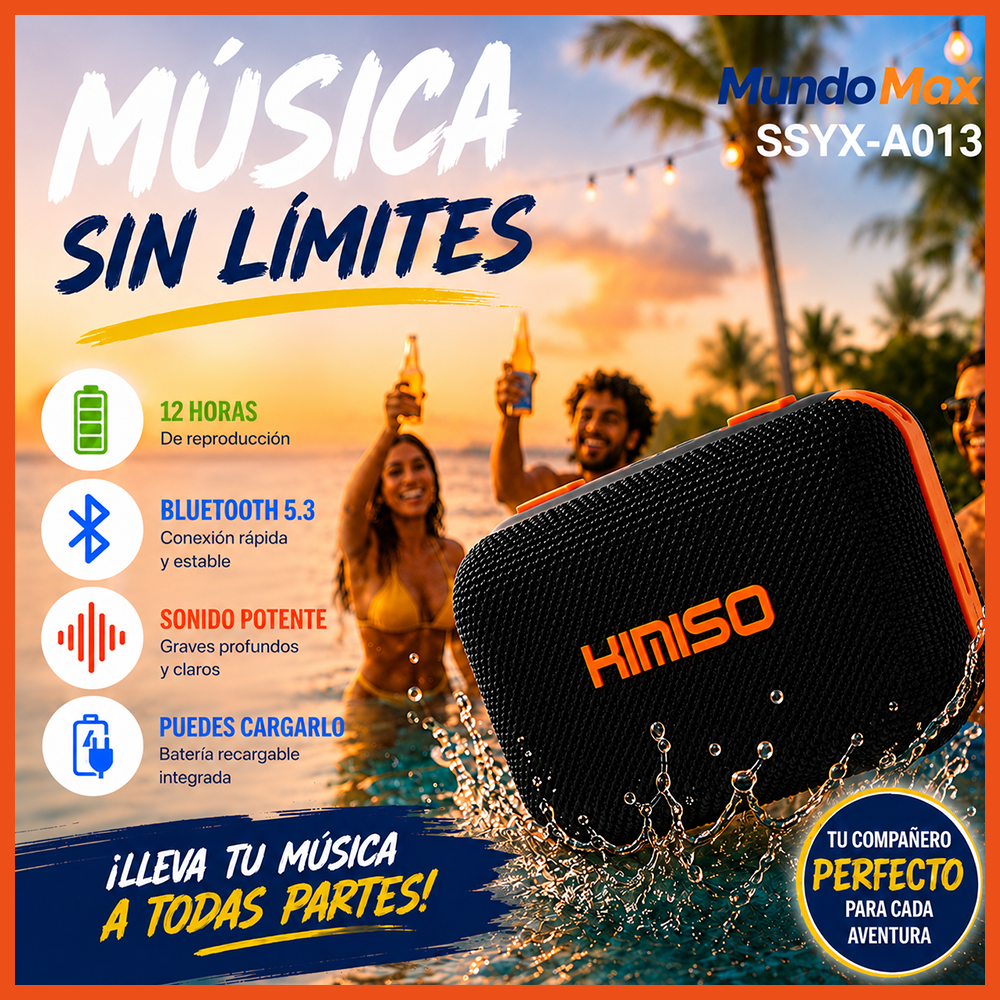 KIMISO Bocina con Power Bank 10000mAh | MundoMax SV