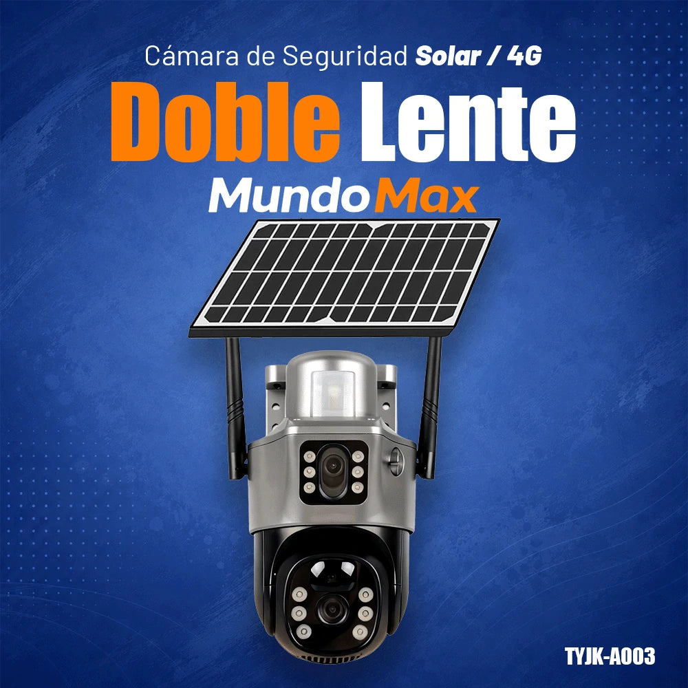 T-DAY Cámara Solar 4G Doble Lente | MundoMax SV