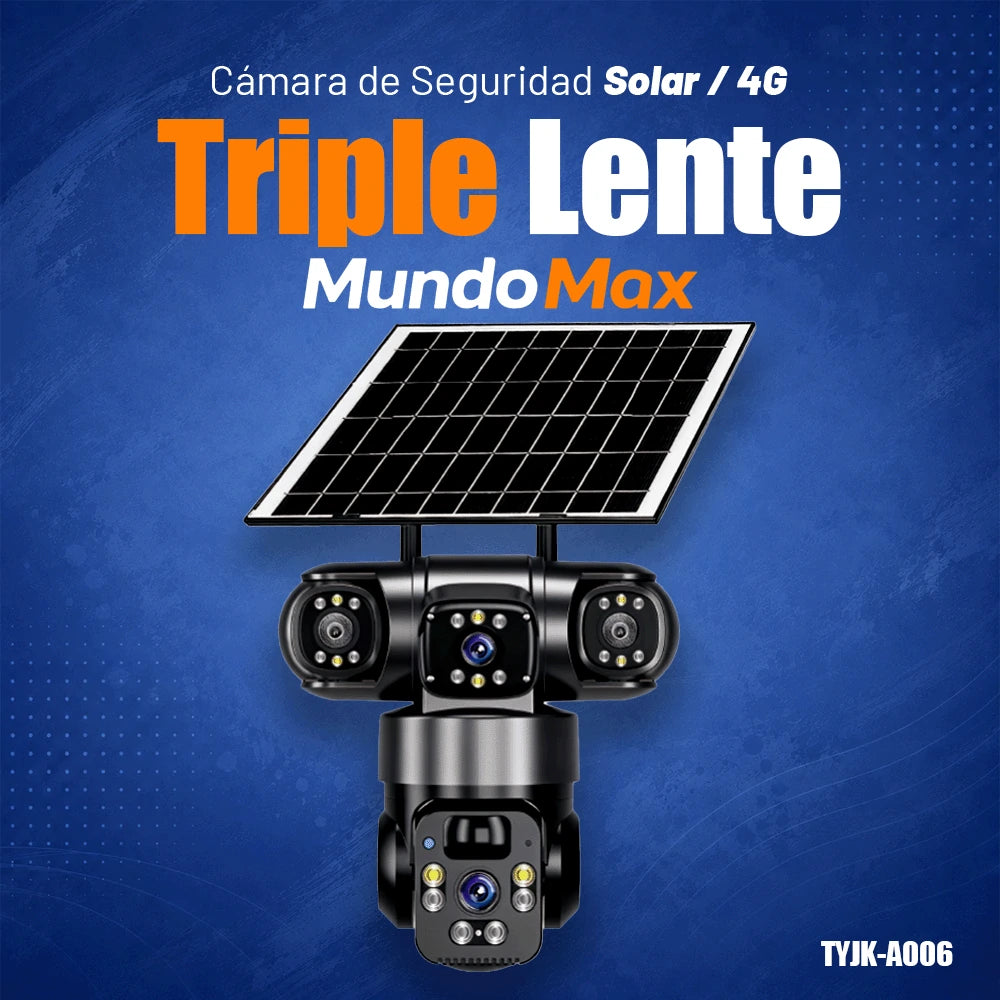 T-DAY Cámara Solar 4G Triple Lente | MundoMax SV