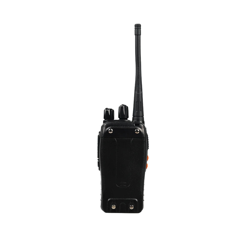 BAOFENG Kit de 2 Radios Comunicadores DJJ-A008 con Audífonos y Base de Carga